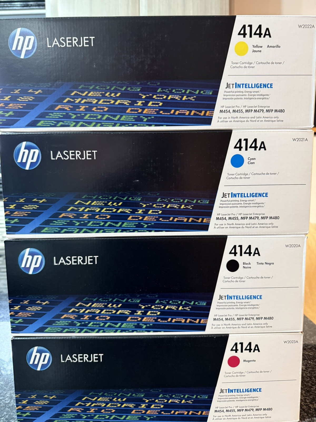 4PK Fit For HP 414A Toner W2020A for Color LaserJet Pro MFP M479fdw M479fdn