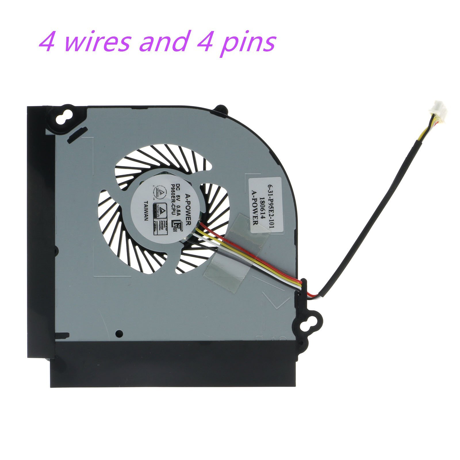 NEW CPU Cooling Fan For Clevo P950 P950HR P950ER T97 T96E T800 4pin DC5V