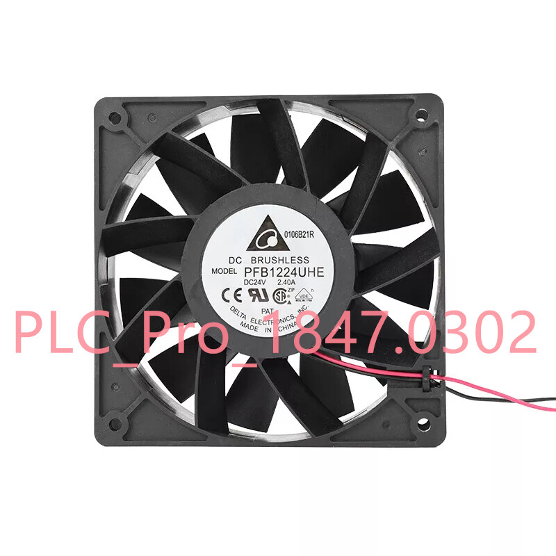 1PCS NEW Delta PFB1224UHE DC 24V 2.40A 2 Wire 12038 cooling fan Fast ship