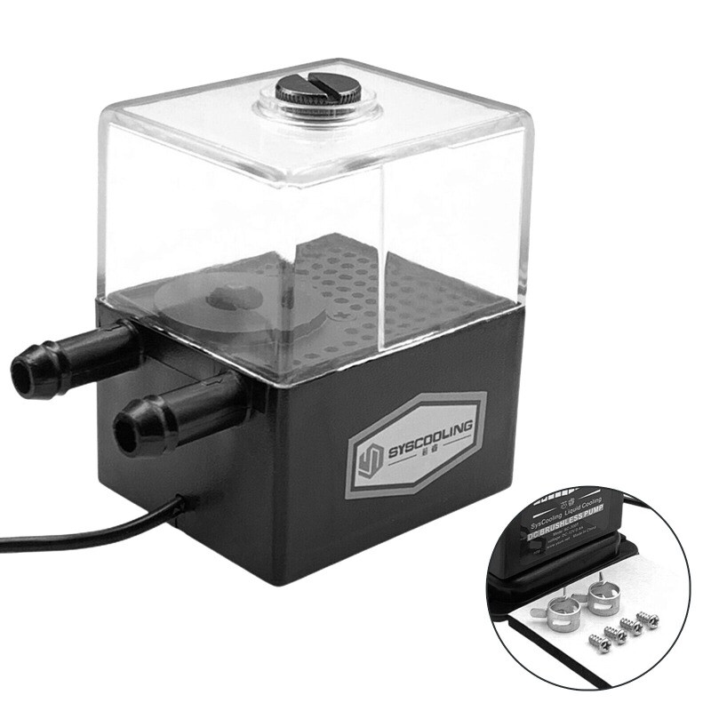 Ultra-quiet Water Pump Tank for PC CPU Liquid Cooling System US SC-300T DC12V 4W
