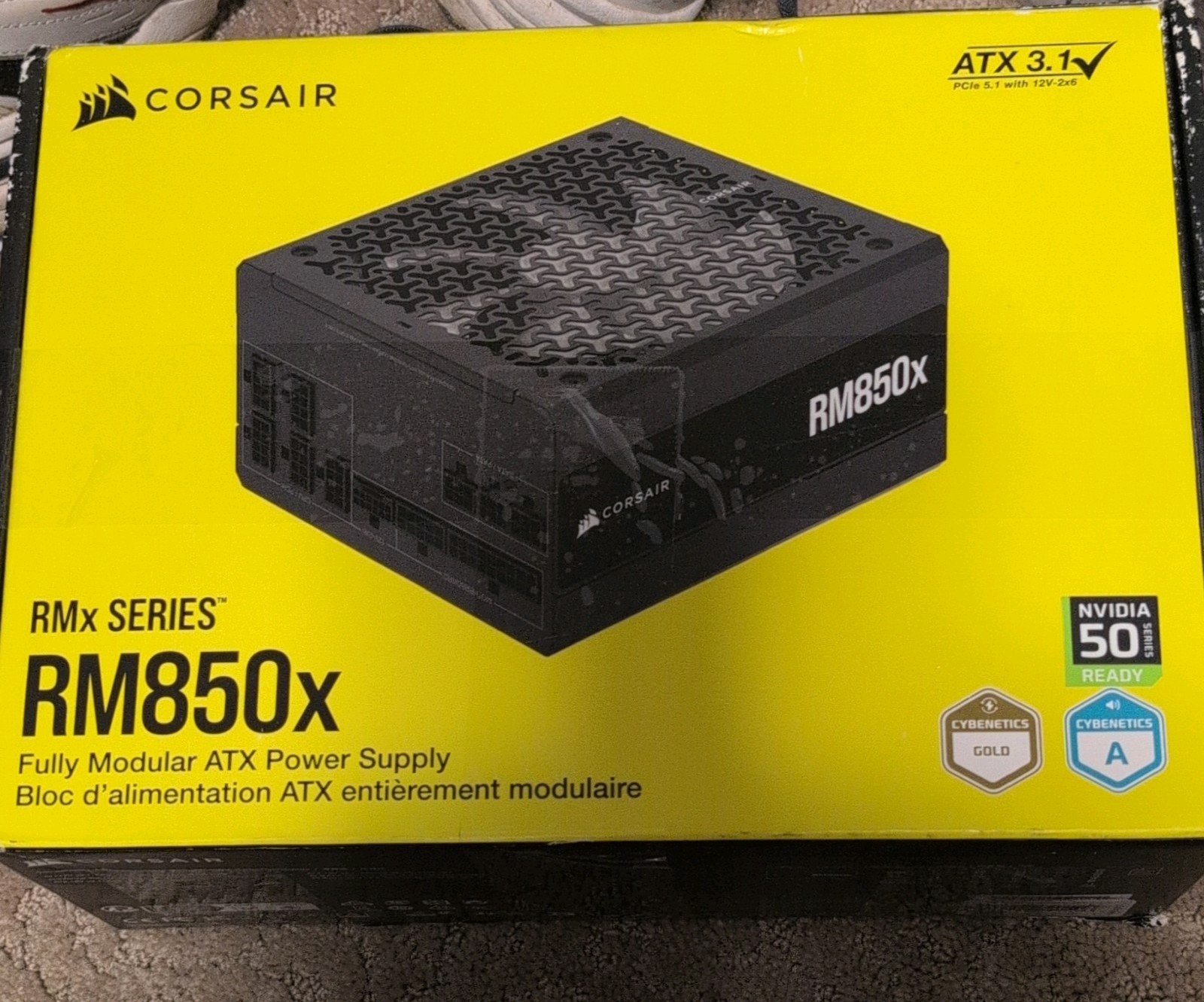 Corsair RM850x RMx 850W ATX Fully Modular 12V-2x6 Zero RPM CP-9020270-NA
