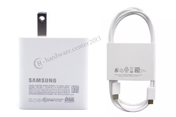 Original New Samsung Galaxy Book4 Pro 360 NP960QGK-KG1US Fast Charging EP-TA865@
