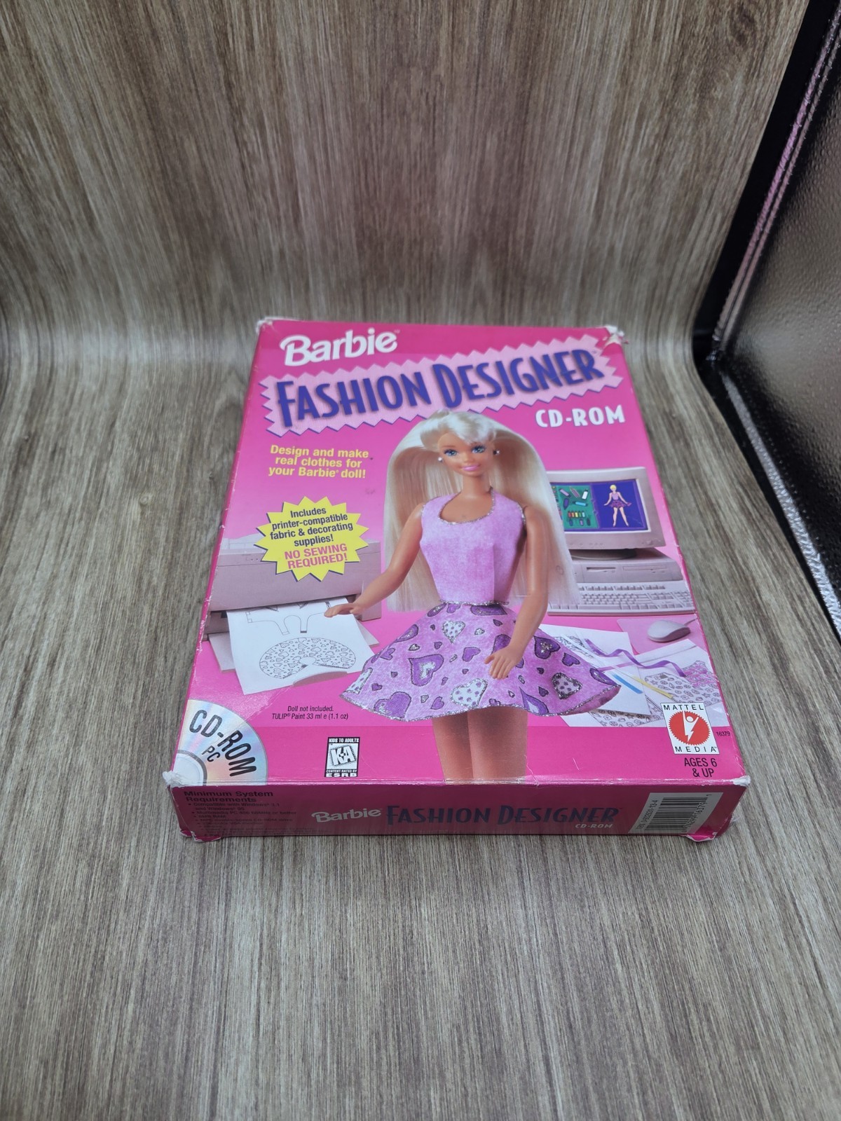 barbie fashion designer windows big box 1996 pc cd-rom software
