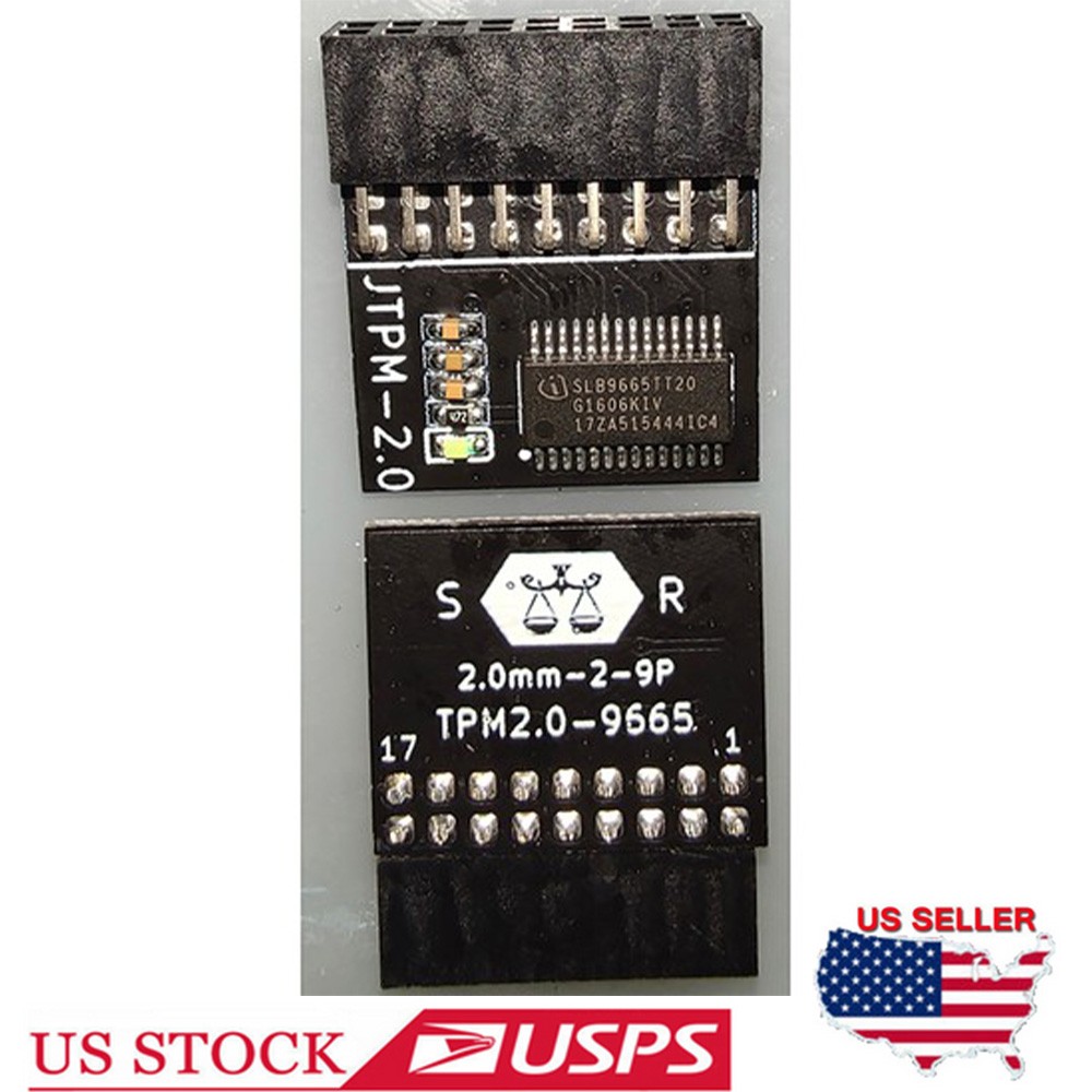TPM 2.0 Module ASRock TPM Module 18-1 pin Security Module Win11 for Infineon #US