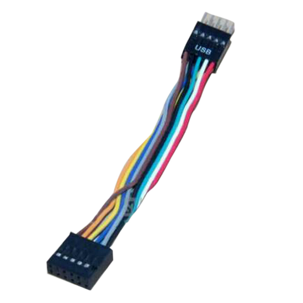 2X for Lenovo Motherboard USB Converter Cable 11Pin Female to 9Pin Male Replace