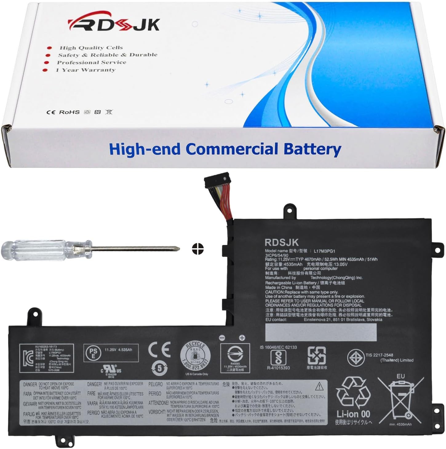 L17M3PG1 L17L3PG1 L17C3PG1 L17M3PG3 Laptop Battery for Lenovo Legion Y530 15ICH