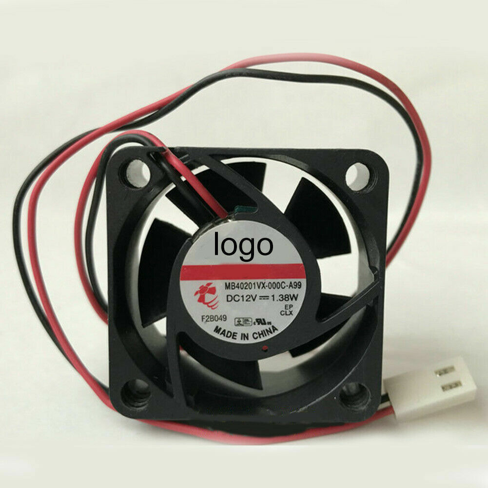 1 Pcs For SUNON MB40201VX-000C-A99 DC12V 1.38W 4CM 4020 2-pin cooling fan
