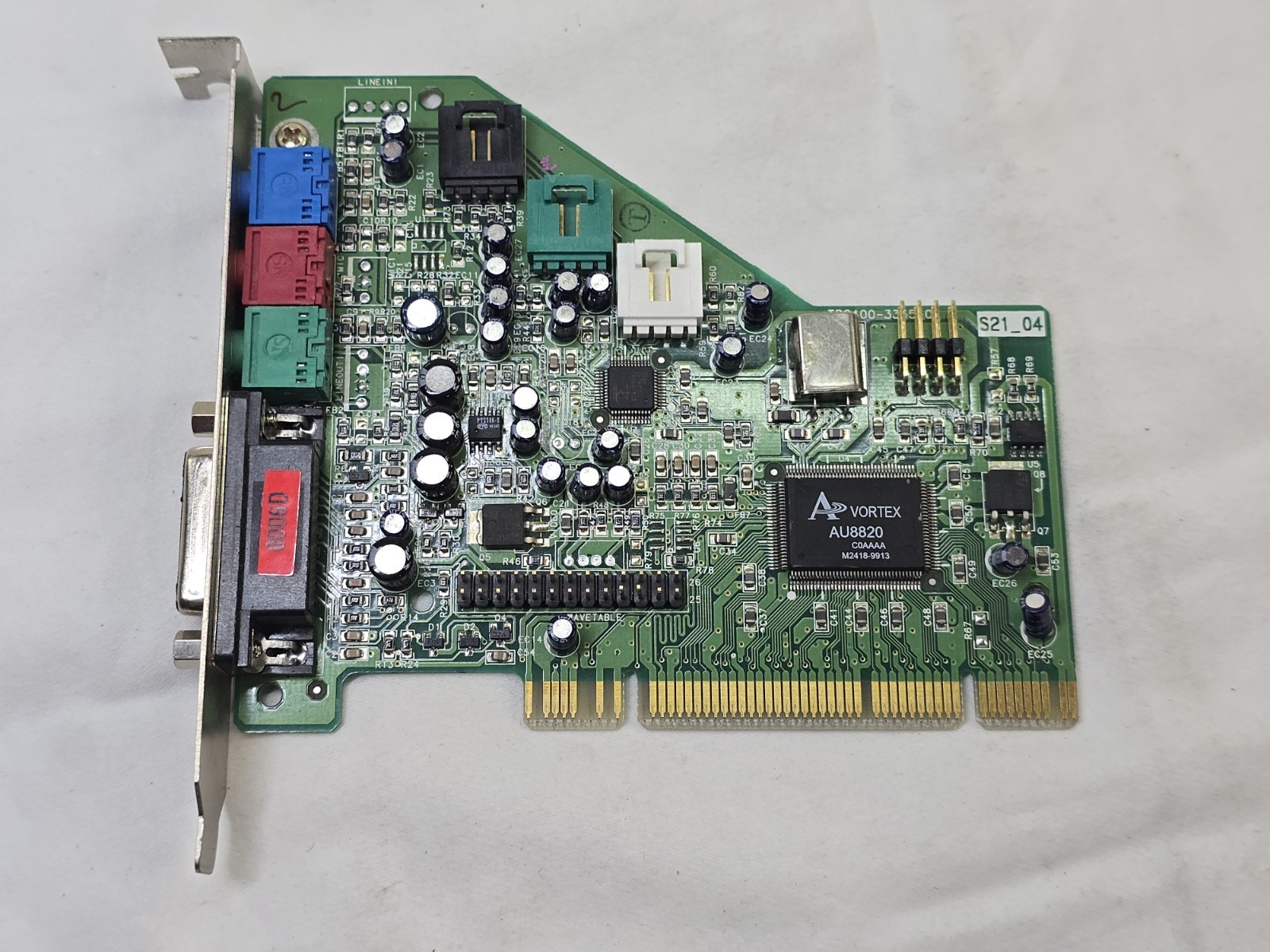 Turtle Beach TB400 PCI Audio Sound Card TB400-3355-01 S21-04 Rev A00 Retro 