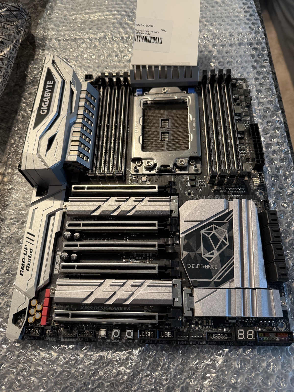 Gigabyte X399 Designare EX TR4 Motherboard For Parts or Repair No Power