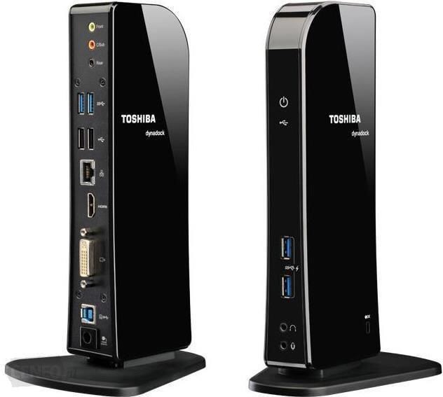 Toshiba DynaDock U3.0 Universal Docking Station Port Replicator USB 3.0 HDMI DVI