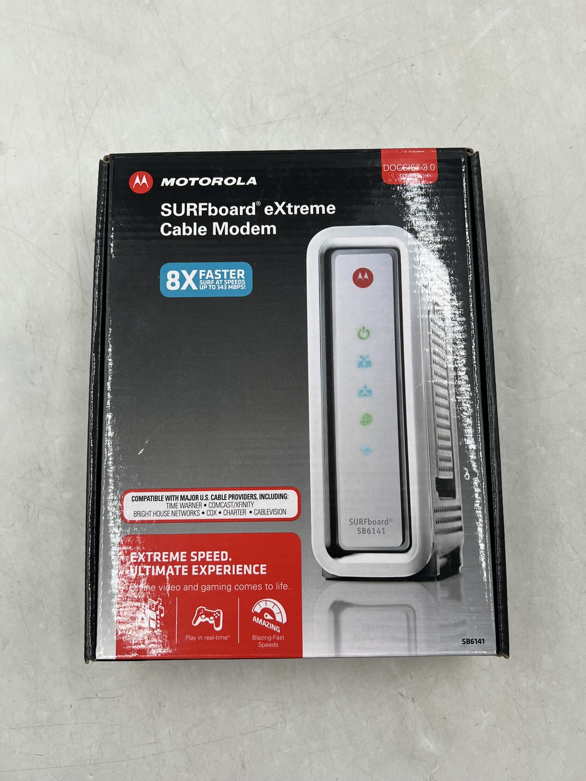 Arris Motorola SURFboard eXtreme Cable Modem SB6141 White 