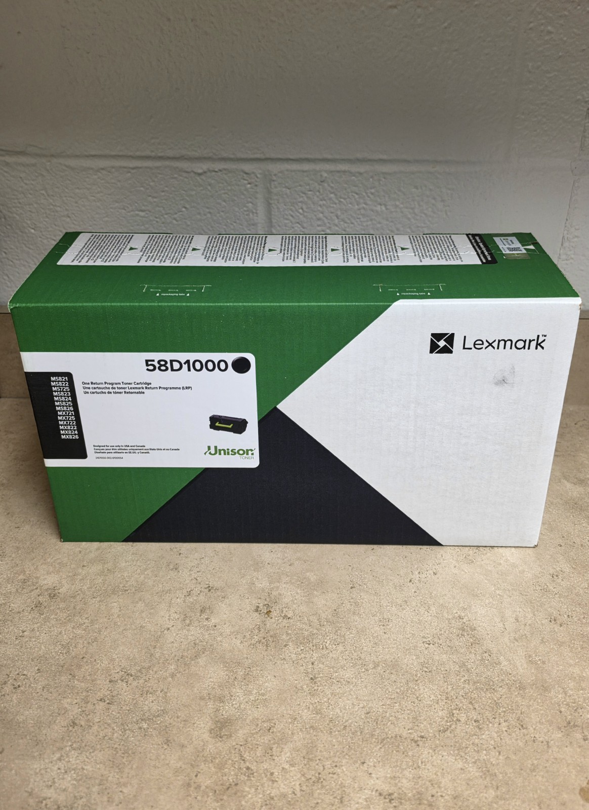 Lexmark Unison Original Toner Cartridge - Black (58D1000)