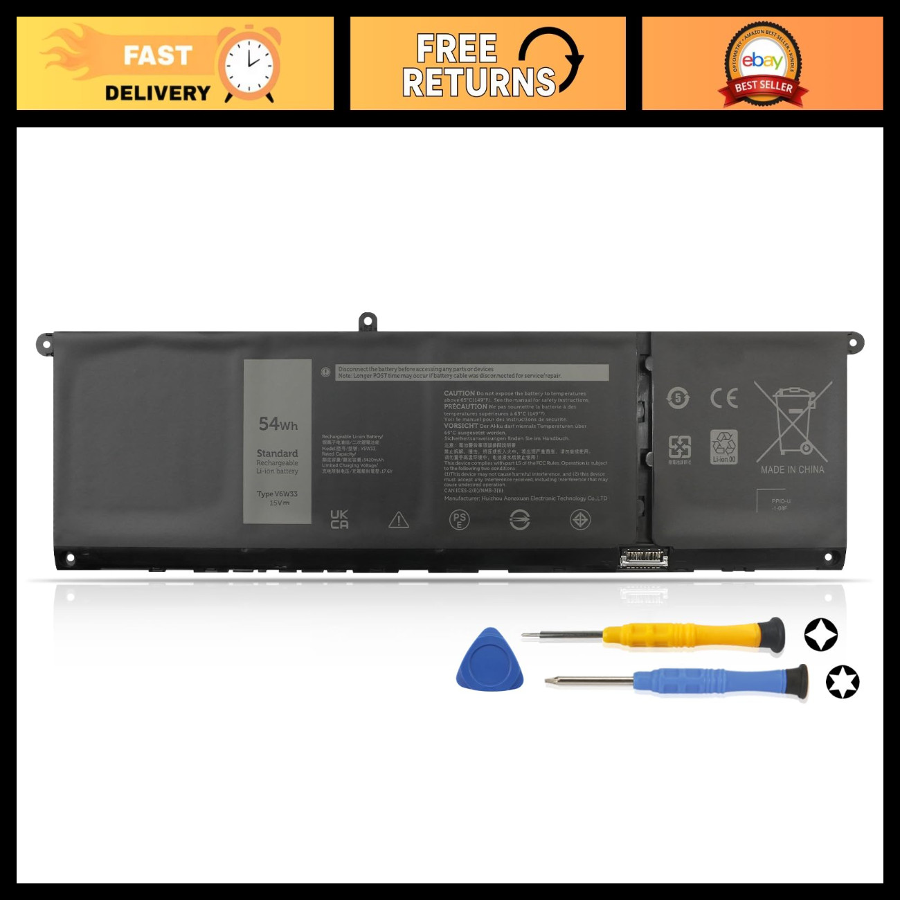 92Wh Laptop Battery for ASUS ZenBook Pro Duo 15 OLED UX582L - High Capacity Repl