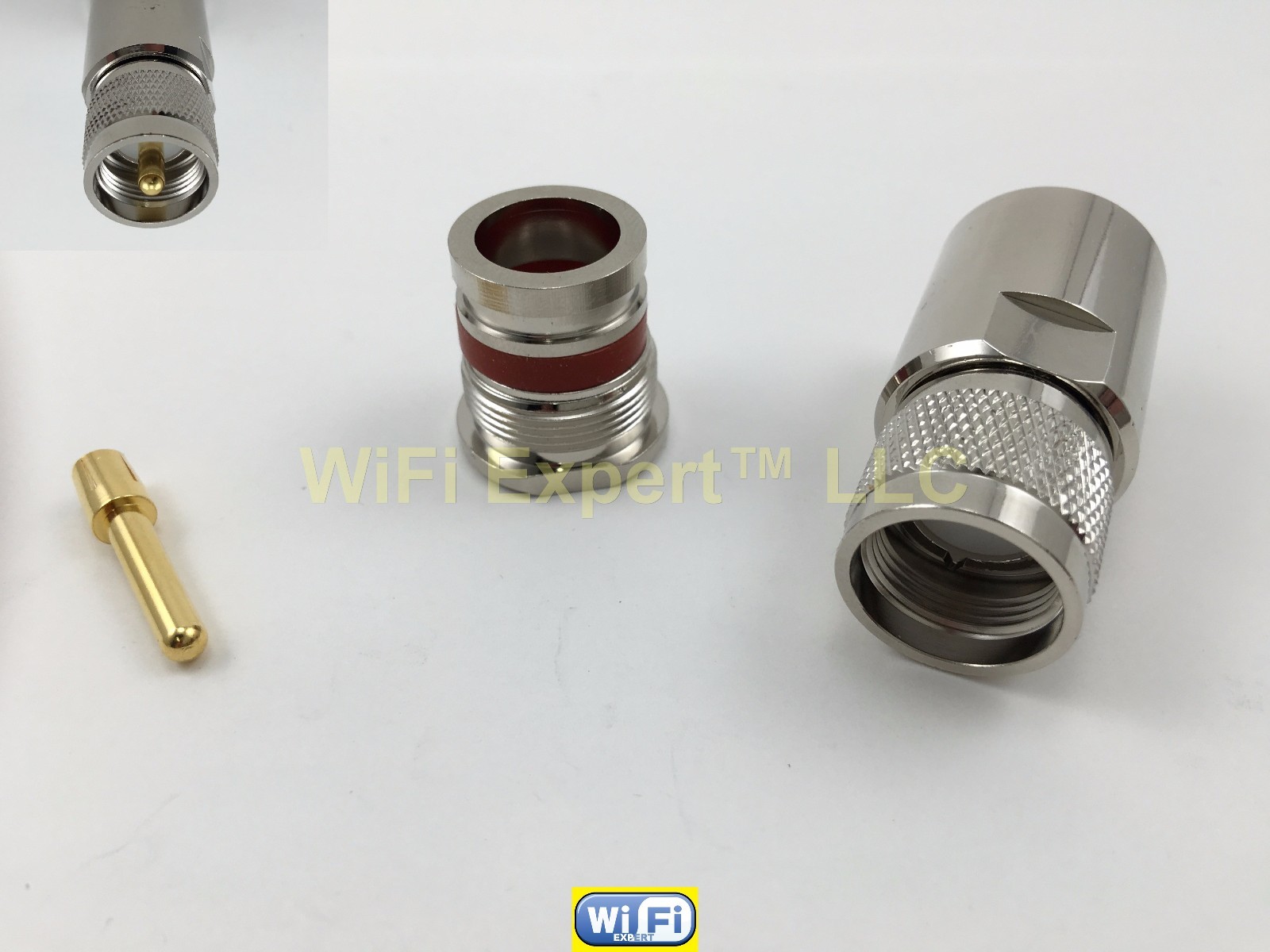 New Model PL259 UHF Male Plug Clamp for LMR600 RF Coax Cable Connector PL-259 US
