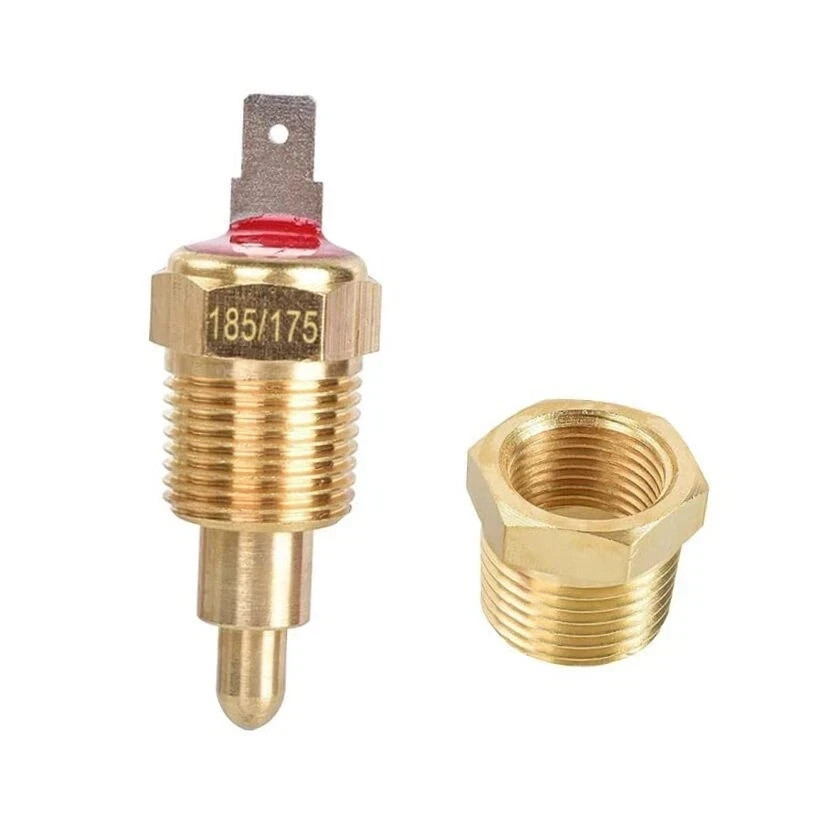 Electric Cooling Fan Thermostat Switch, 185 to 175 Degree Car Engine Radiator 