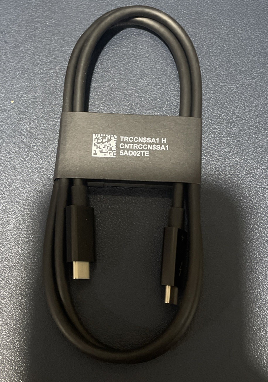 Dell Thunderbolt 4 USB-C to USB-C Cable 40Gbps 240W EPR TRCCN NA10 GA10 SA10