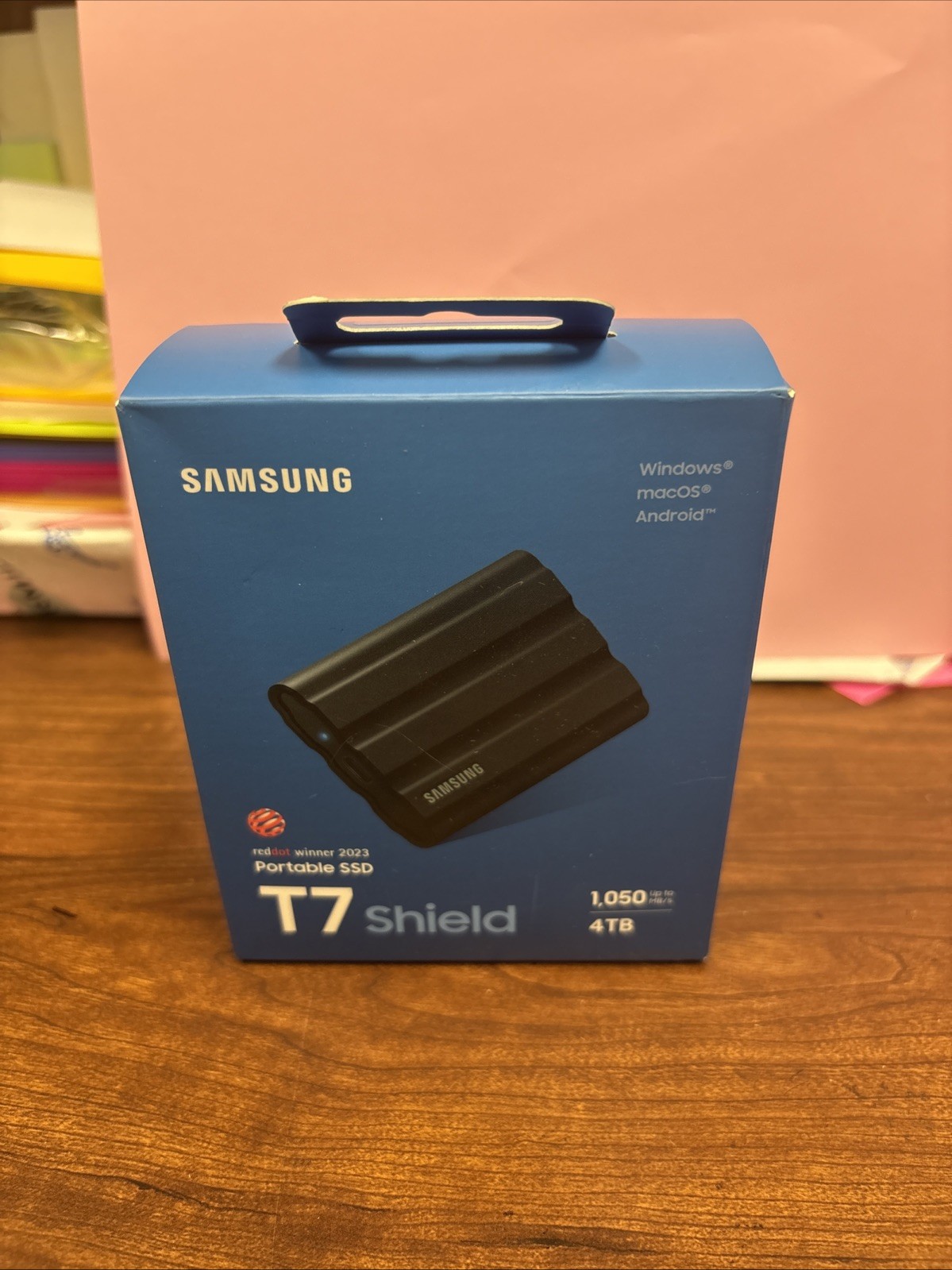 NEW SEALED, NEVER OPENED  Samsung Portable SSD T7 Shield 4TB