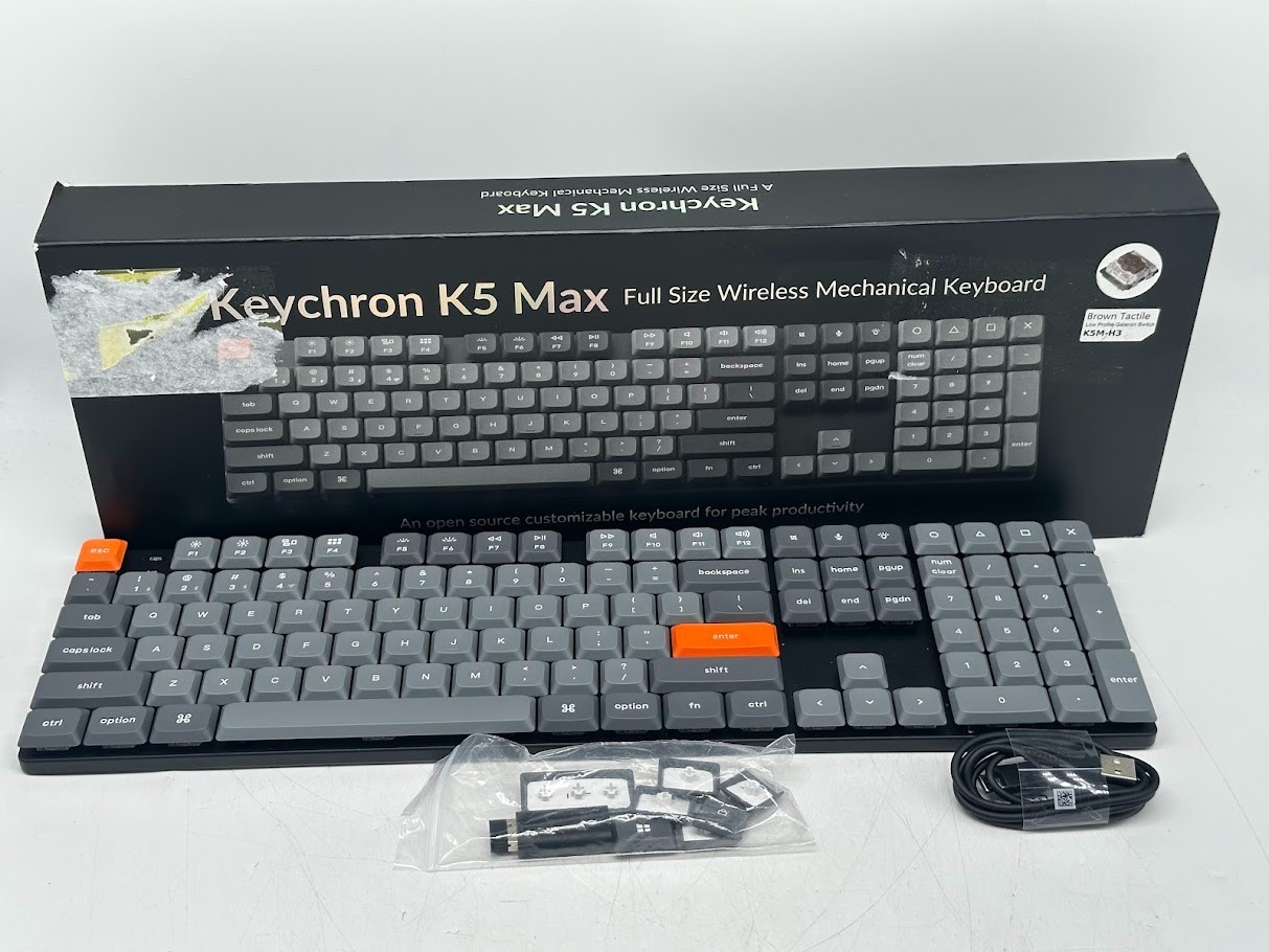 Keychron K5 Max Swappable Gateron RGB Backlight Brown Switch Keyboard