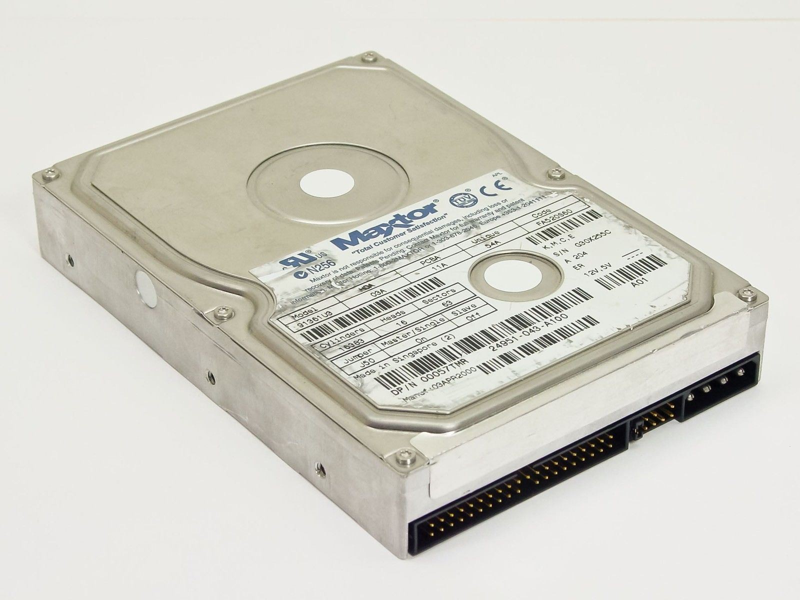 Maxtor 91361U3 13GB 3.5" IDE Hard Drive Dell 57TMR DiamondMax ATA HDD