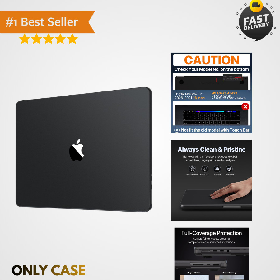 Invisible Armor for MacBook Pro 16 inch Case 2026-2021 | M5 M4 M3 M2 M1 Pro/M...