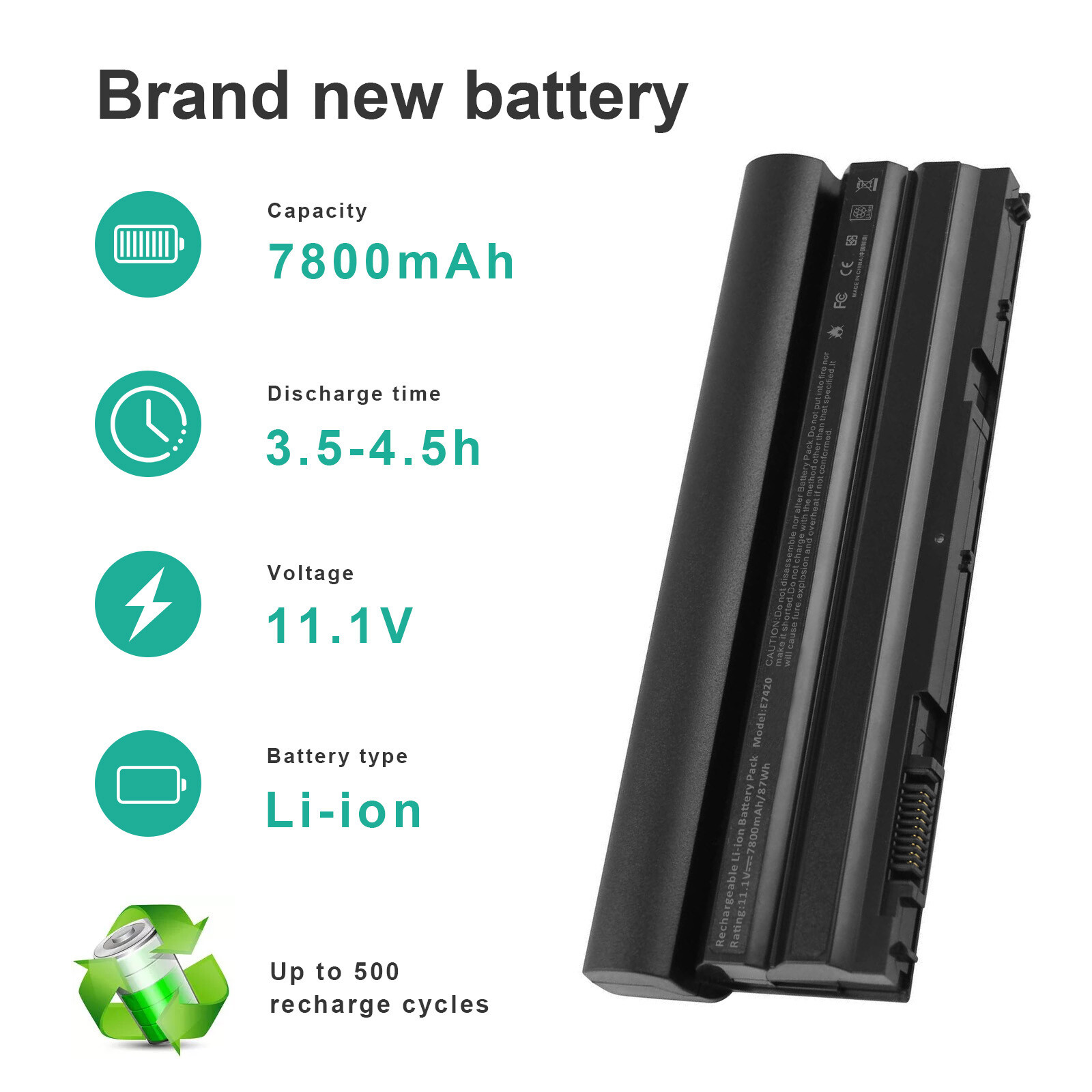 6/9Cell Battery T54FJ For Dell Latitude E6440 E6540 E5530 E5430 E6520 E6420 NEW