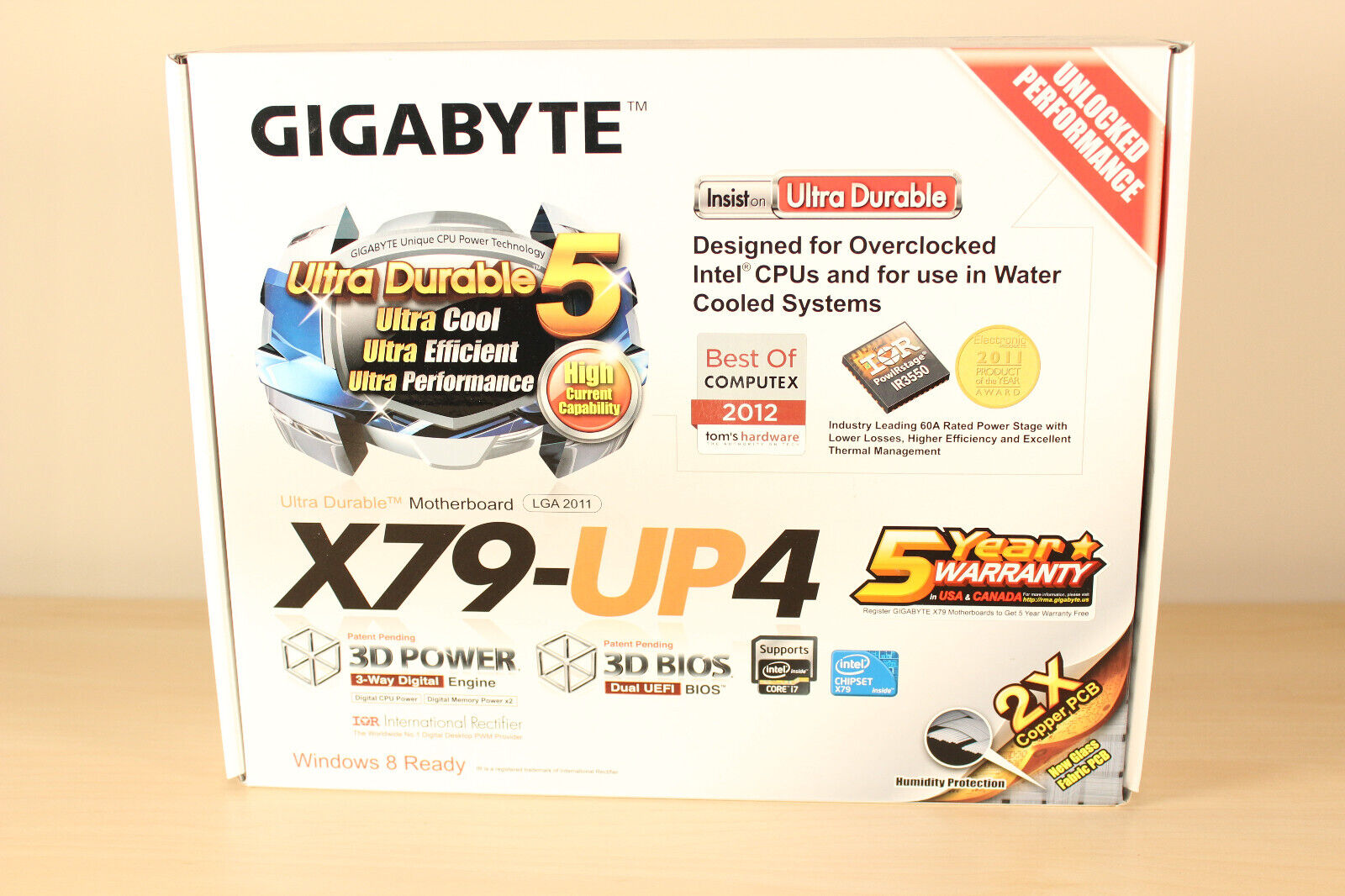 GIGABYTE GA-X79-UP4 LGA2011 ATX Motherboard with I/O Shield
