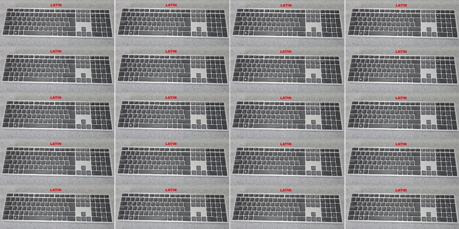 20x LOT Dell KB7221WT Multidevice Bluetooth Wireless Keyboard Latin Language LTN
