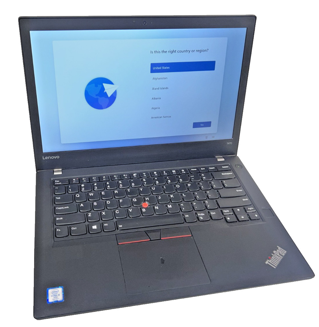 Lenovo ThinkPad T470 14" FHD Touch 8GB DDR4 Intel Core i5-7300U 256GB NVMe Win11