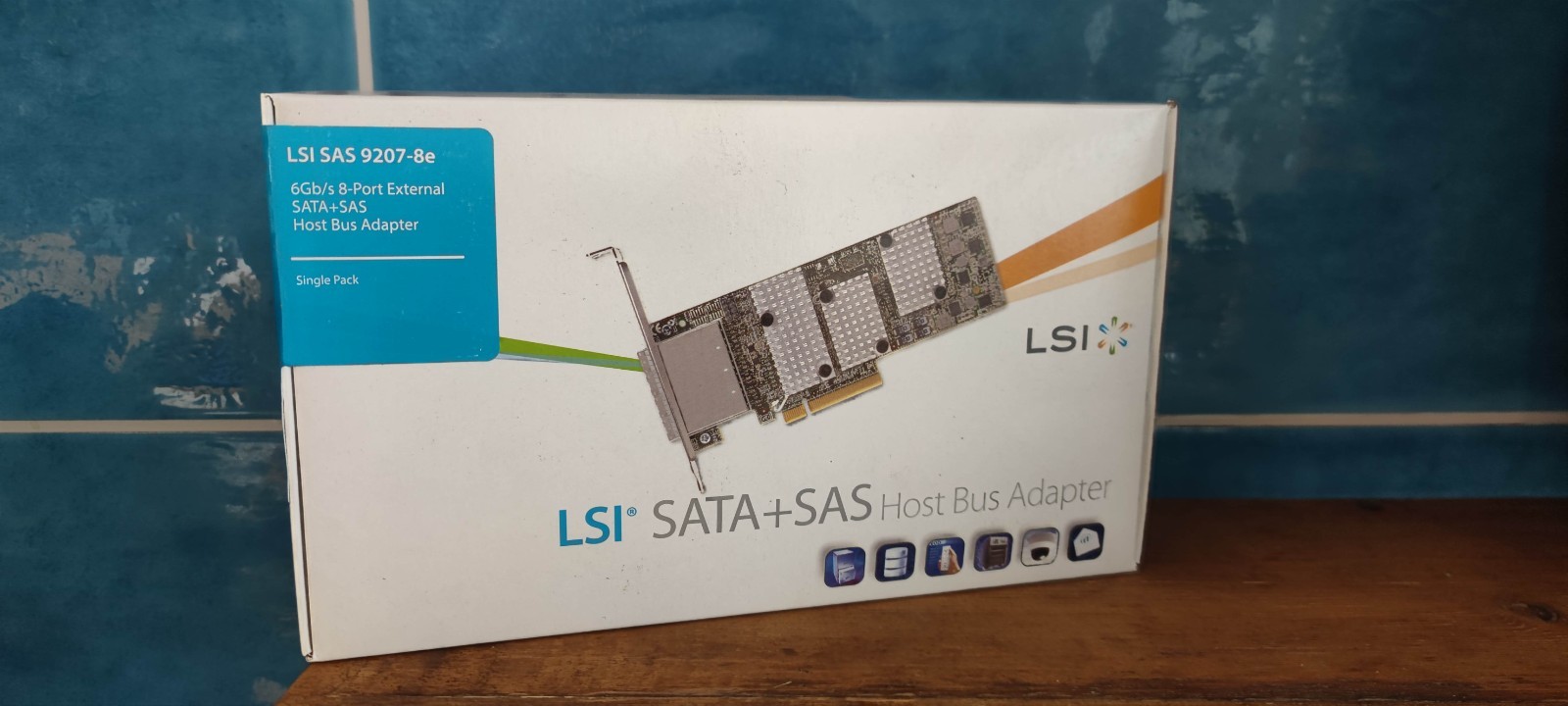 LSI SAS9207-8E 8-Port External SAS HBA PCIe3.0 x8 (190 EUR 0% VAT)