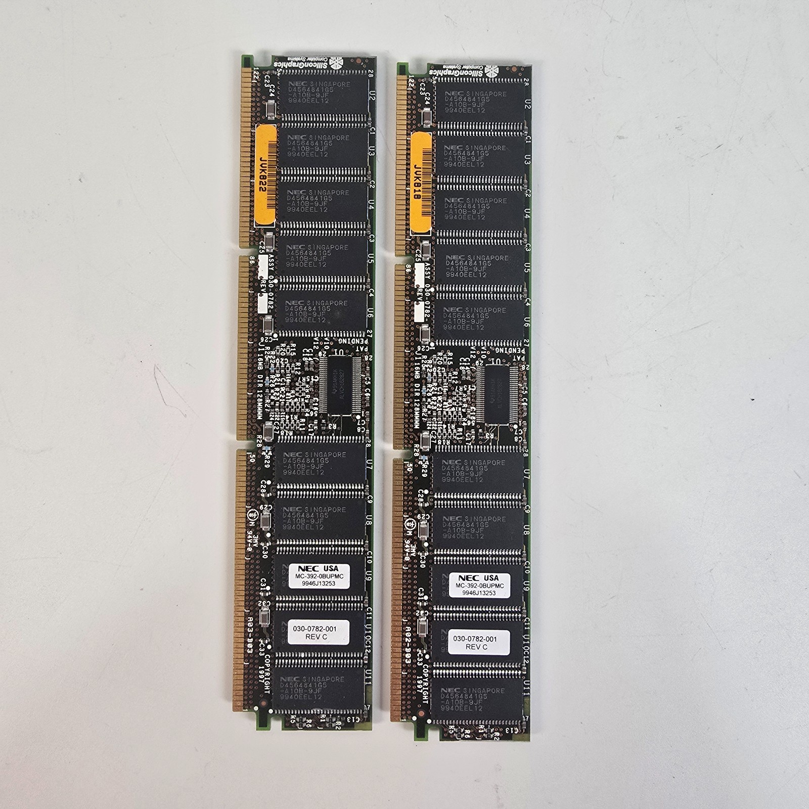 SGI 030-0782-001 Rev C 256MB (2x 128MB) Memory Kit Origin 200 2000 Onyx 2 NEC