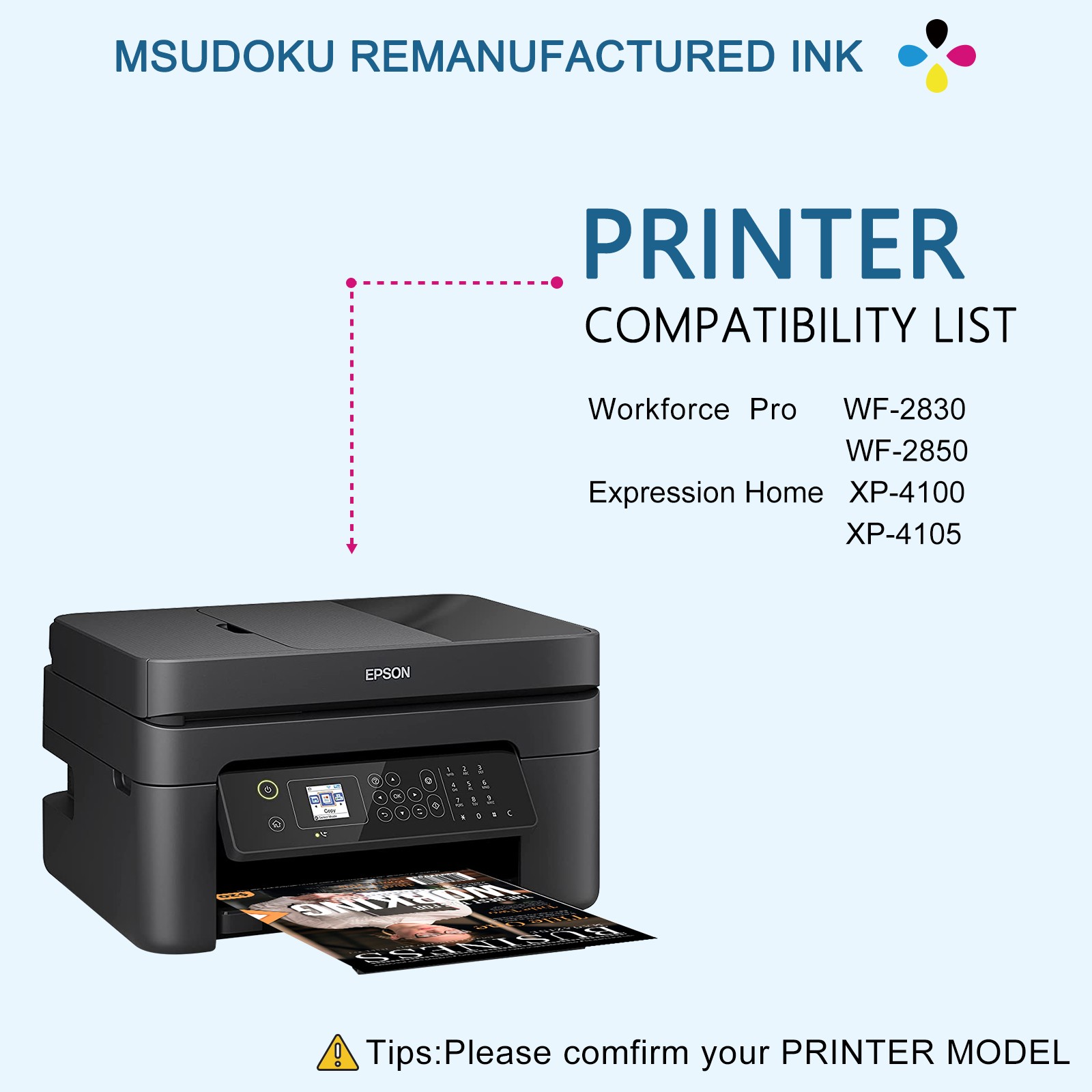 4P 212XL T212XL Ink Cartridges For Epson WorkForce WF-2830 WF2850 XP4100 printer