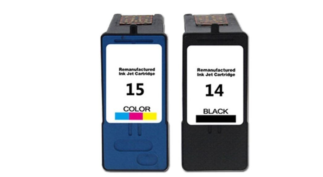 2 PK for Lexmark 14 15 Ink Cartridges  for Z2300 Z2320 X2600  18C2090 18C2110