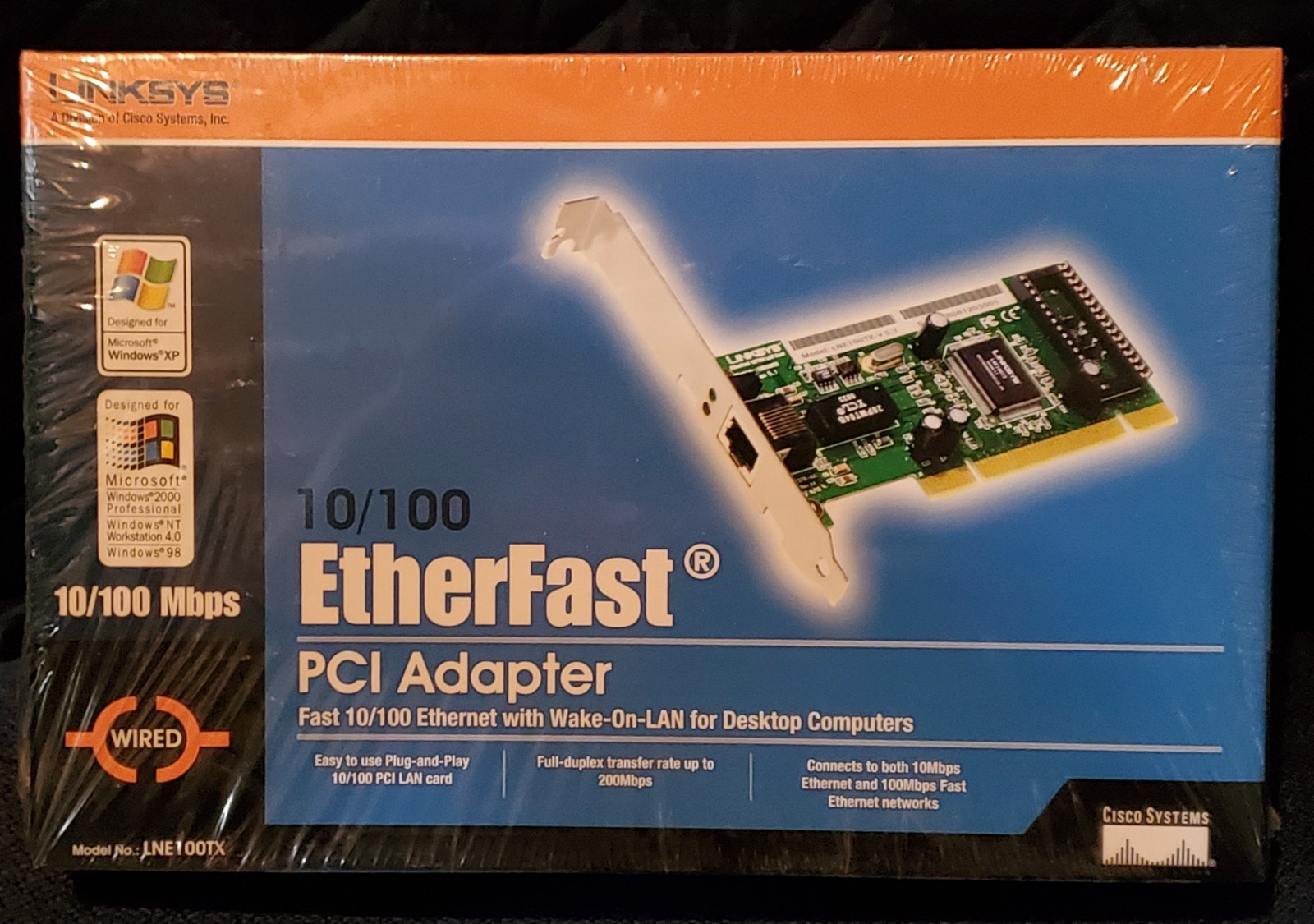 NEW (Sealed) - LINKSYS - EtherFast PCI Adapter 10/100 MBPS