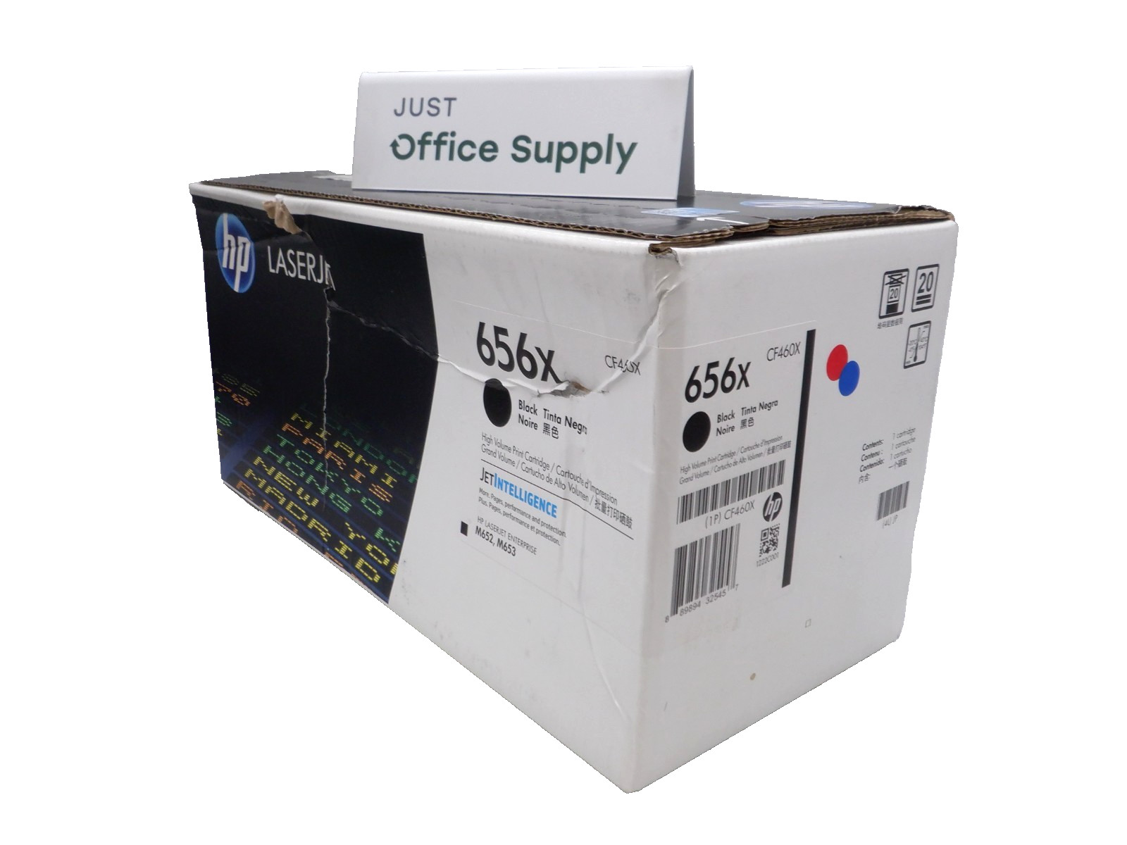 Genuine HP 656X Black CF460X High Volume Print Toner Cartridge  DD