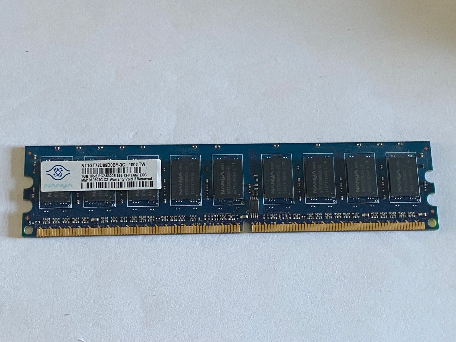 371-4144-01 SUN ULTRA 24 1GB RAM Nanya NT1GT72U89D0BY-3C