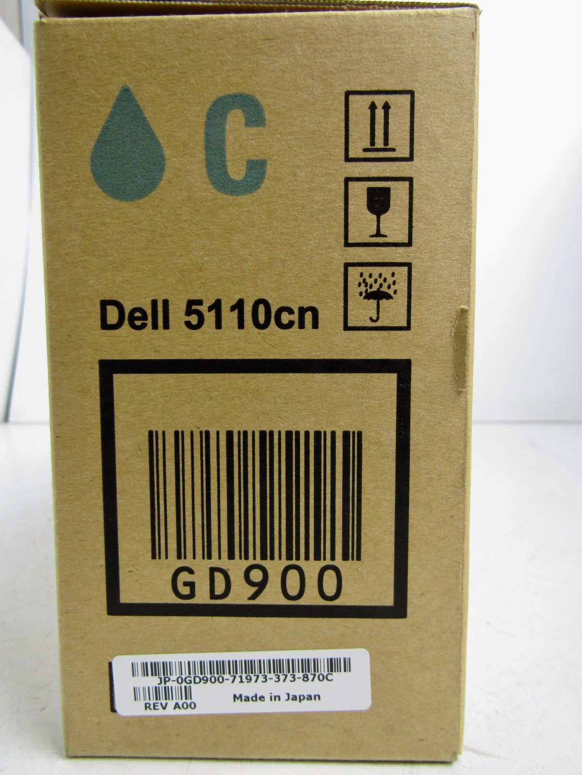 Genuine Dell 5110cn GD900 Cyan Toner. New OPEN Box