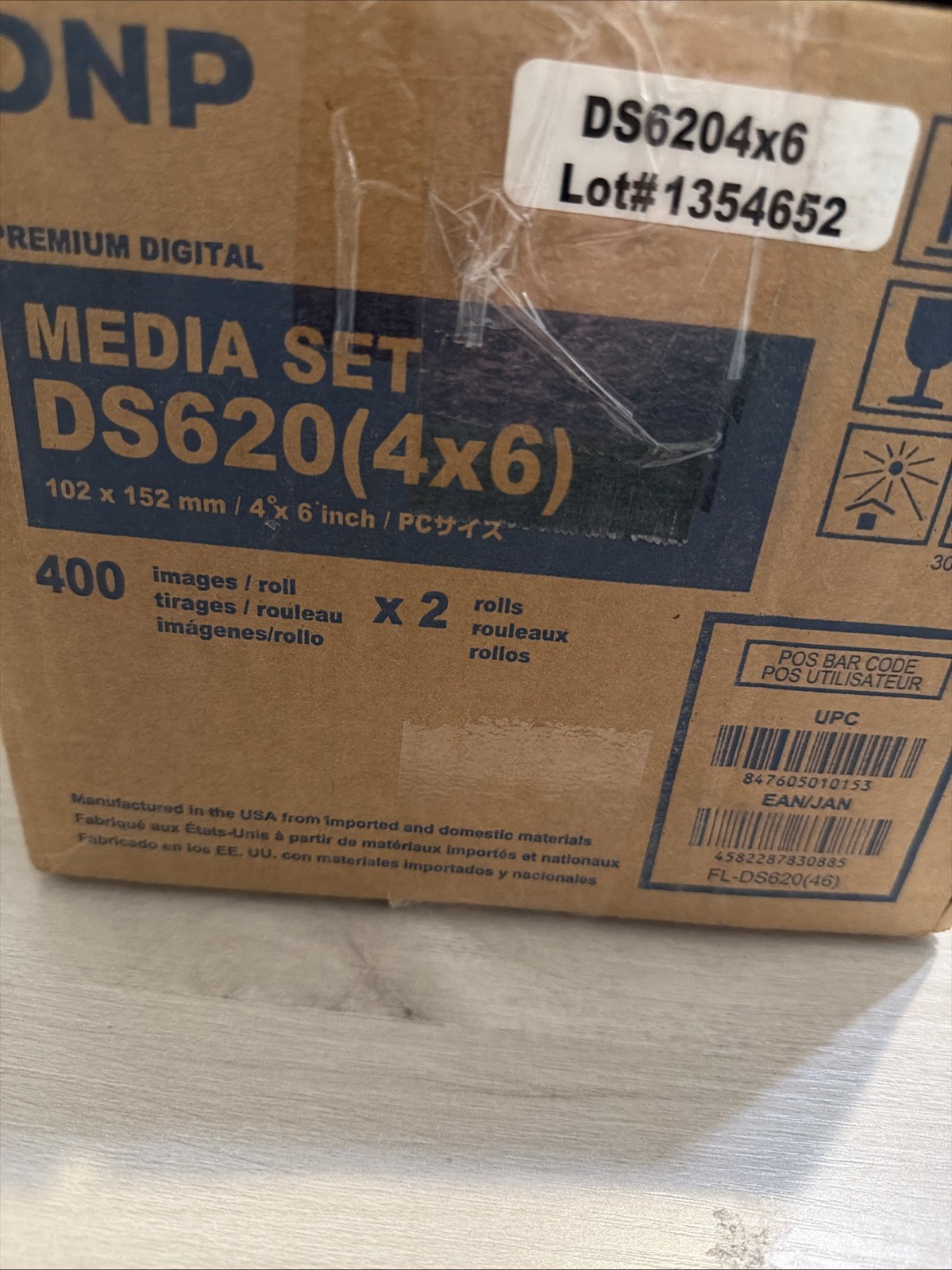 DNP DS6204X6 4x6 Print Media Pack for DS620A – AS IS See Photos