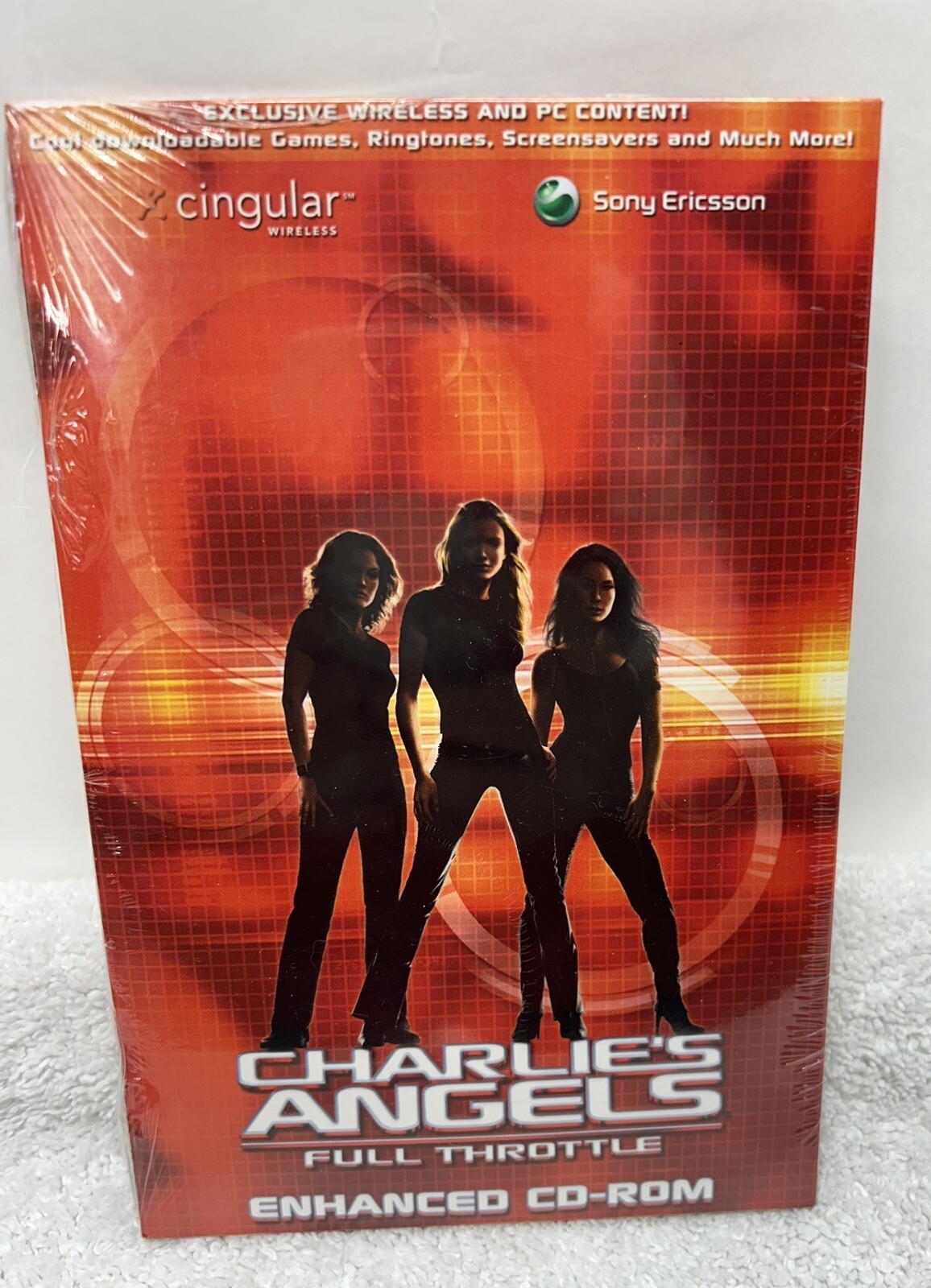 Vintage Cingular Wireless Sony Charlies Angels Full Throttle Enhanced CD-Rom (SH