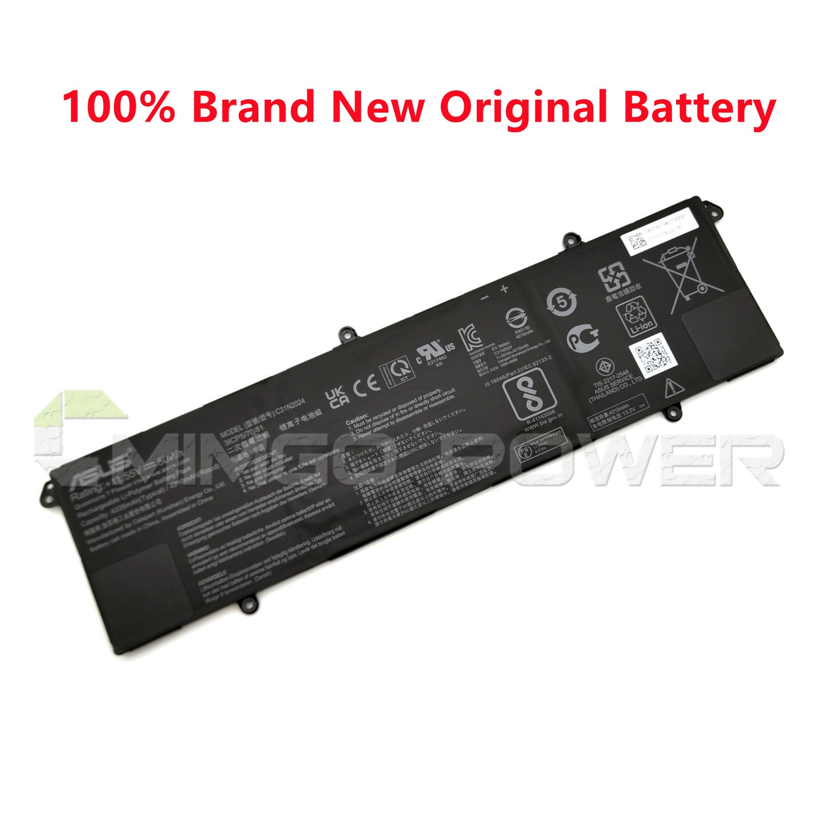 New Genuine C31N2024 Battery for Asus VivoBook S16 Flip TP3604VA Pro 15 K6502HC