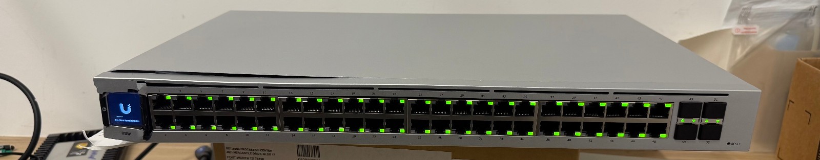 DEFECTIVE Ubiquiti UniFi USW48 48Port Gigabit Managed Switch 4 SFP G3D