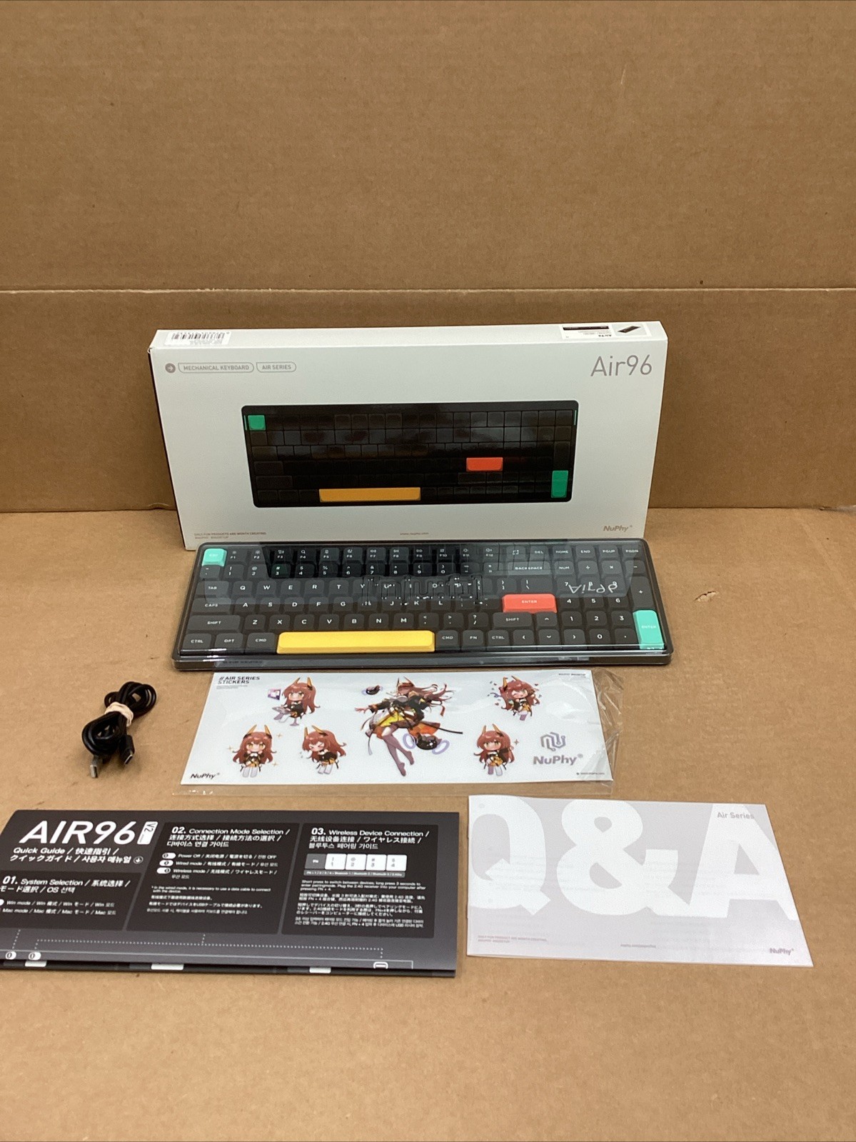 Nuphy Air96 V2 Wireless Mechanical Keyboard in box