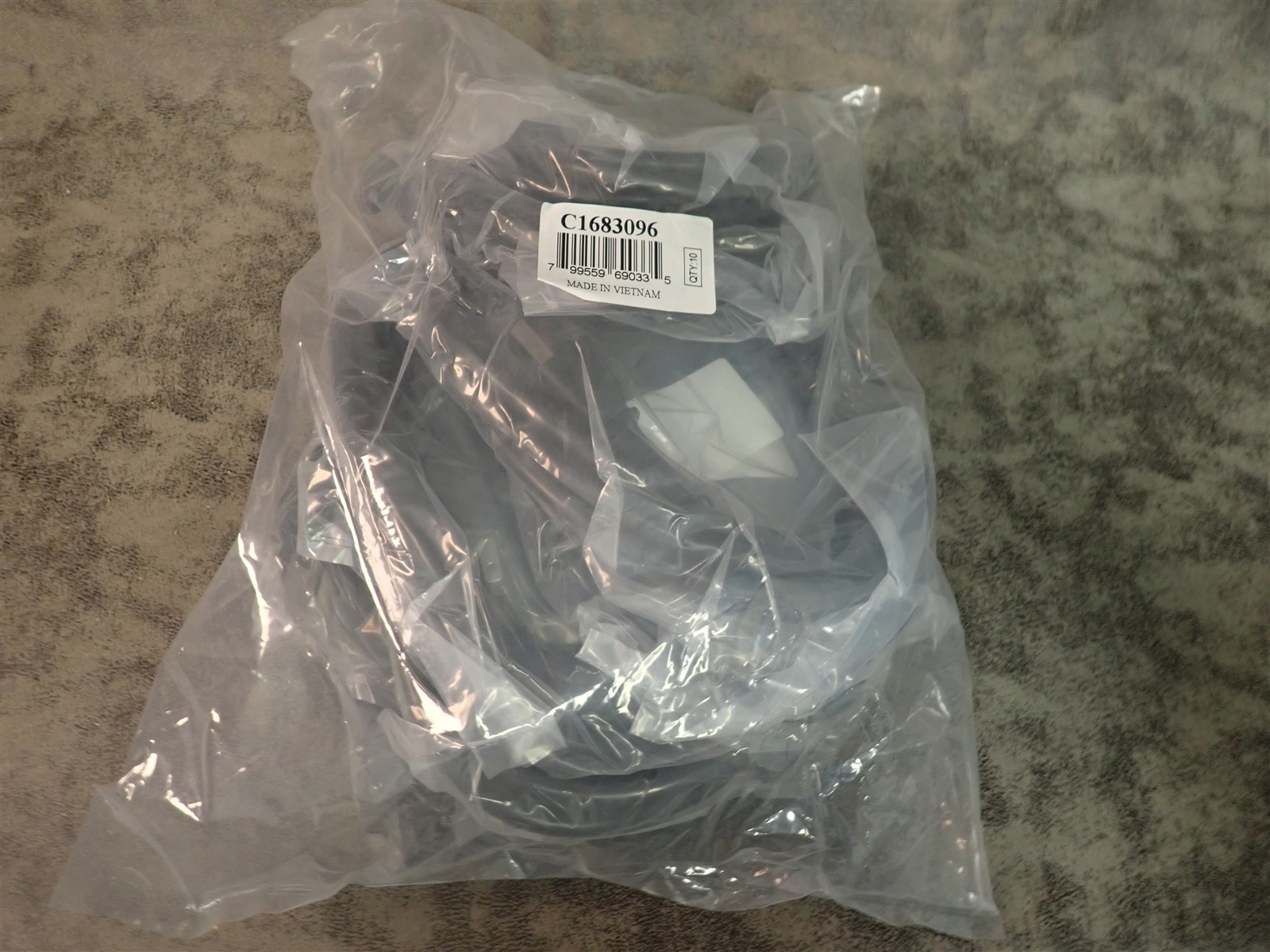 (Lot of 10) NEW Cisco CAB-3KX-AC 5-15P to C15, 14AWG 8ft AC Power Cords