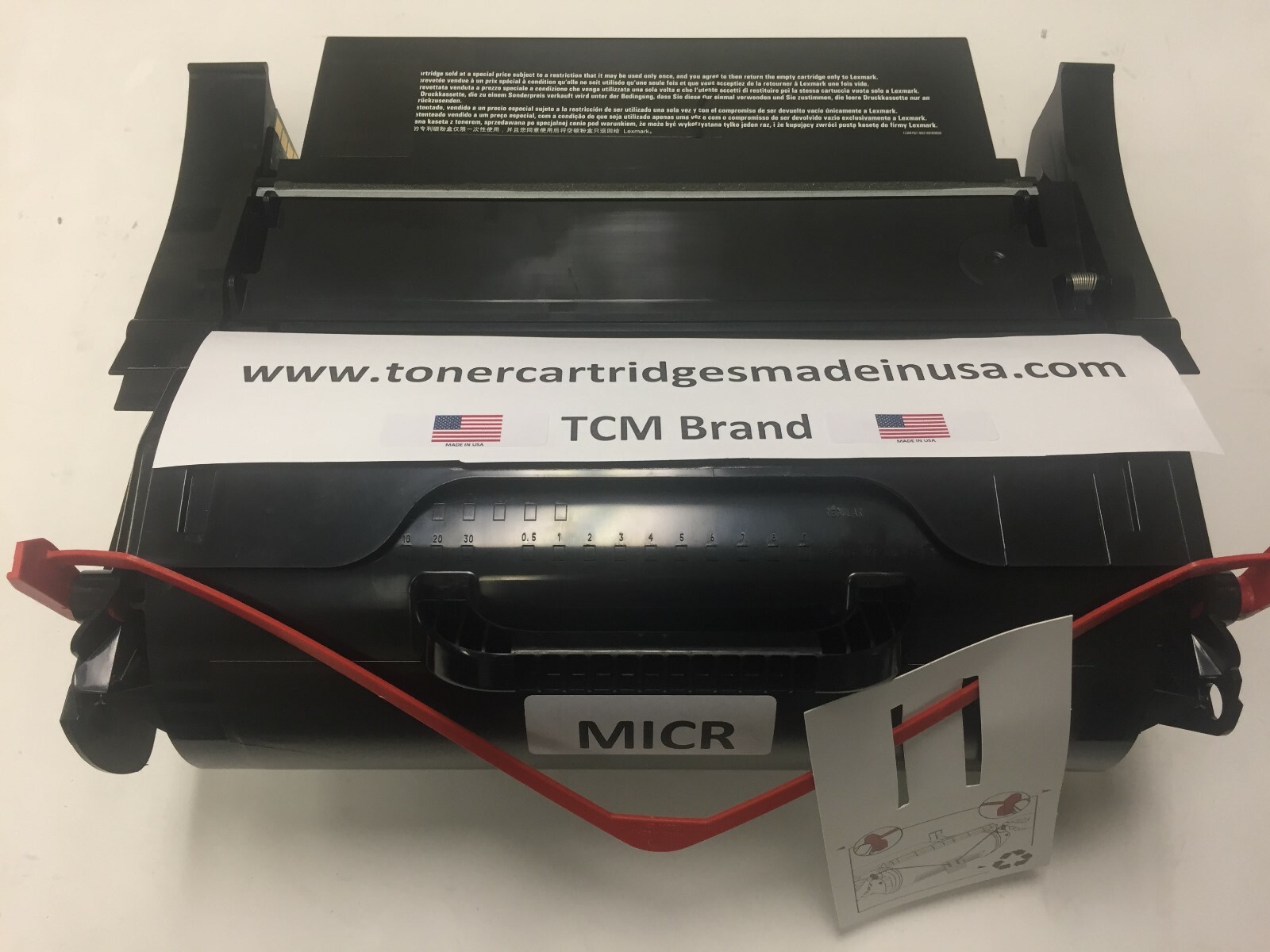 Lexmark T650, T652, T654 MICR. Yields up to 25,000 Pages. TCM USA. Made in USA