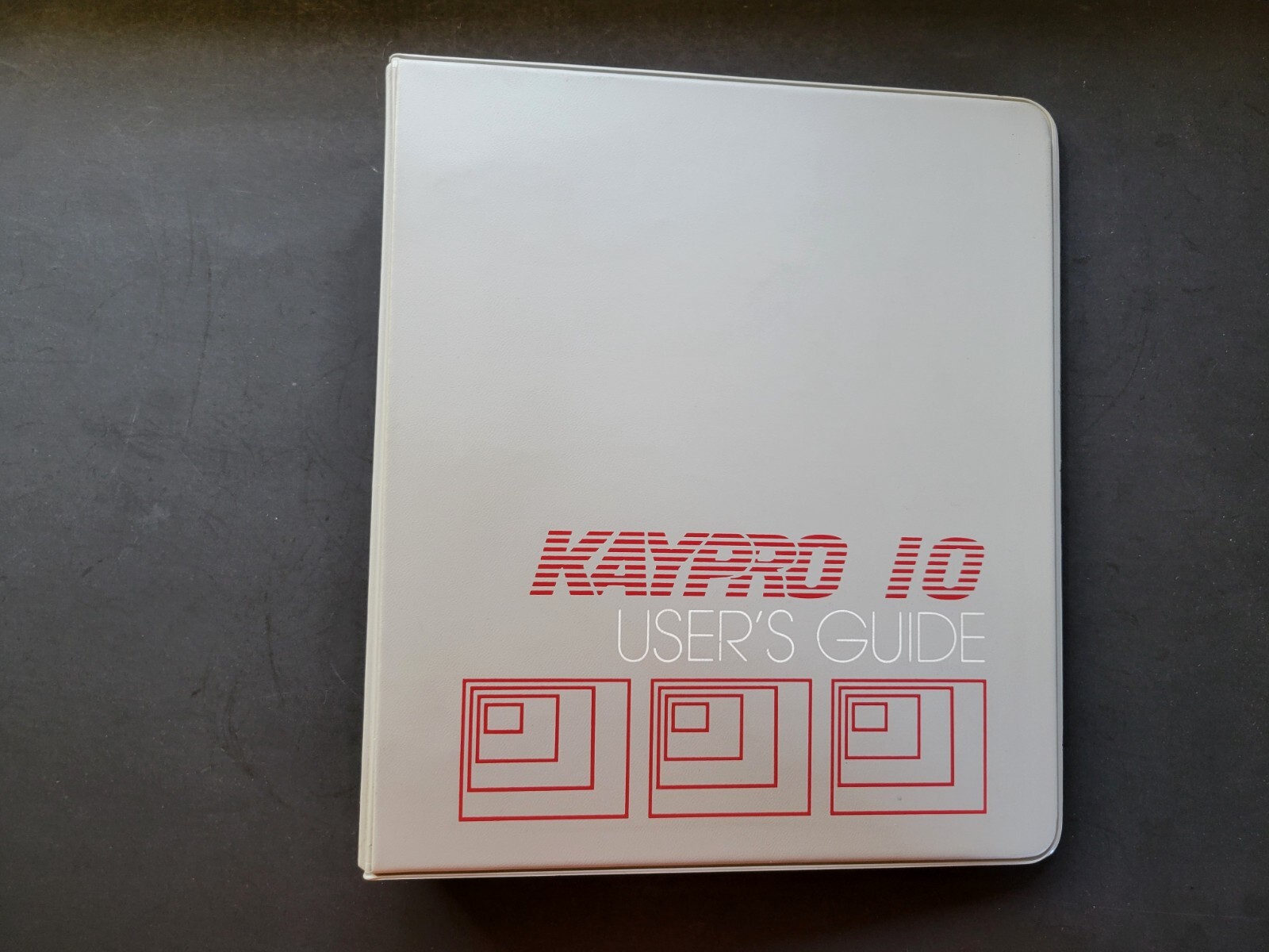 Vintage Kaypro 10 User's Guide Binder - EMPTY - BINDER ONLY