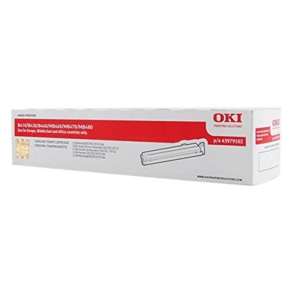 OKI Laser Toner Cartridge Page Life 3500pp Black Ref 43979102