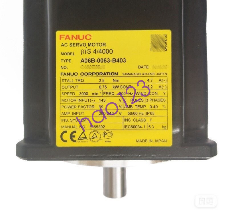 FANUC Servo Motor A06B-0063-B403 Brand Shipping By UPS/FedEx NEW