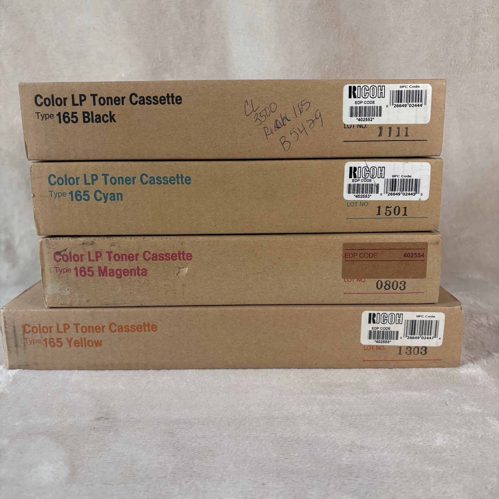 Ricoh 4 Type 165 Toner for CL3500 CL3500N Printer 402552 402553 402554 402555