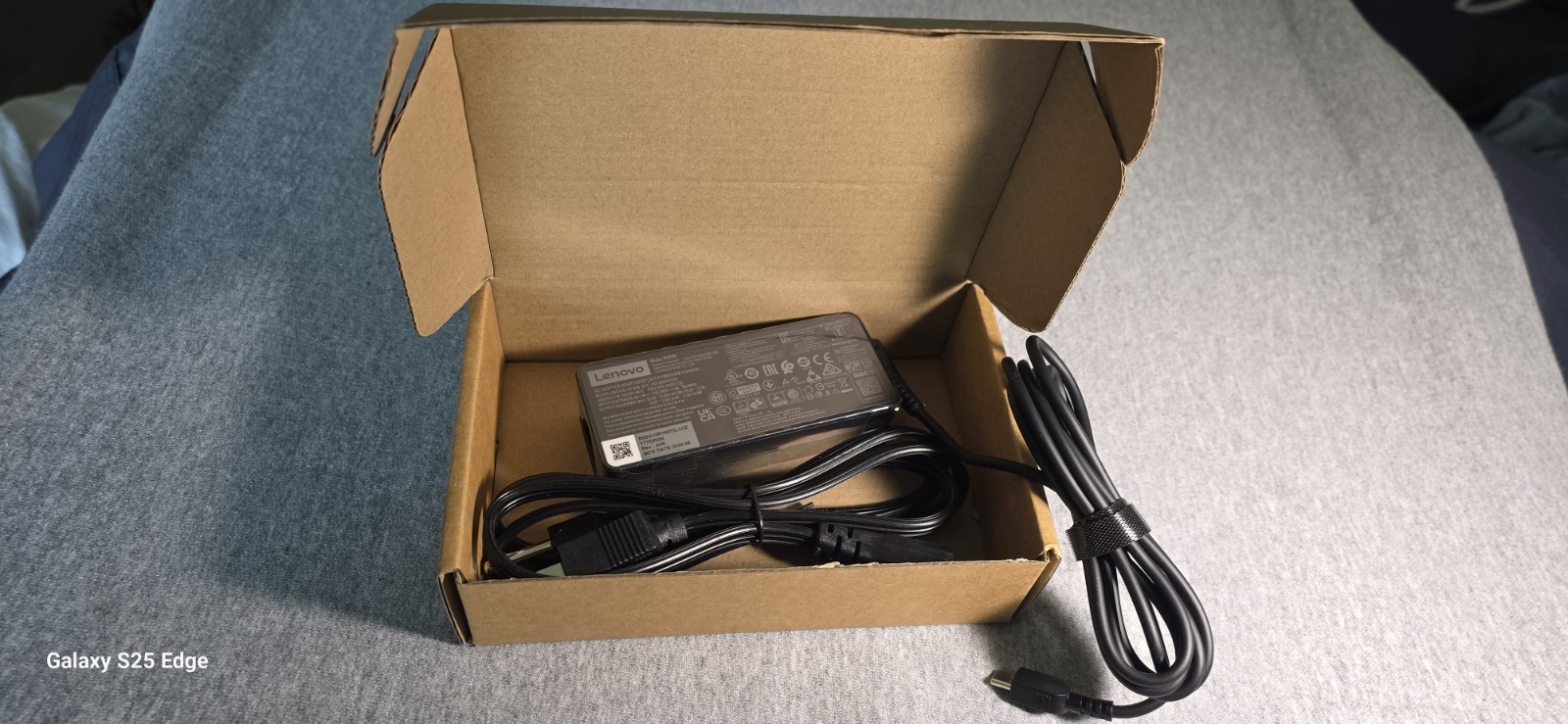 genuine Lenovo Max 65W USB-C AC power adapter