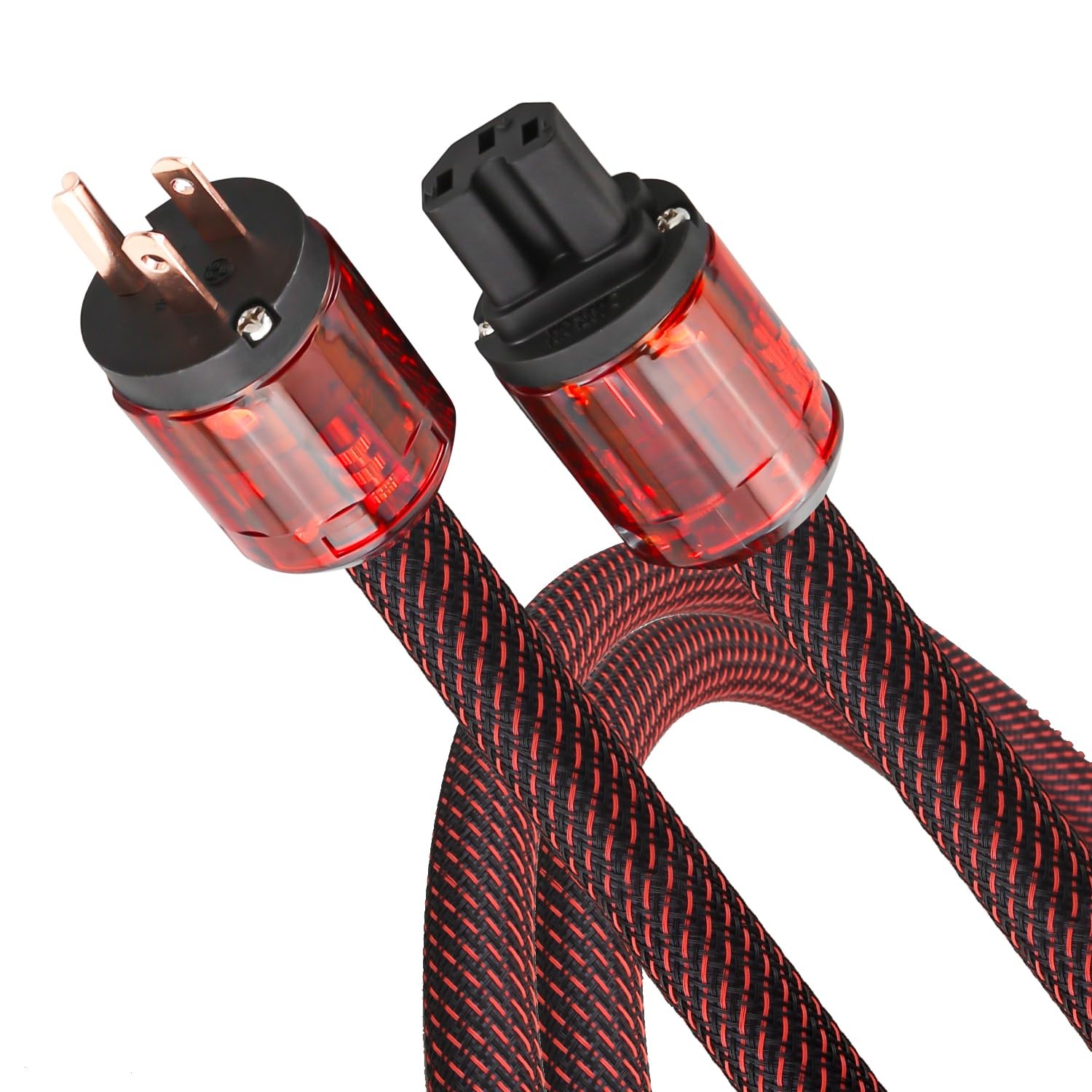Audiocrast HPC01 HiFi Power Cable, 3.3ft, 125V 15A, Hi-End Amplifier Power