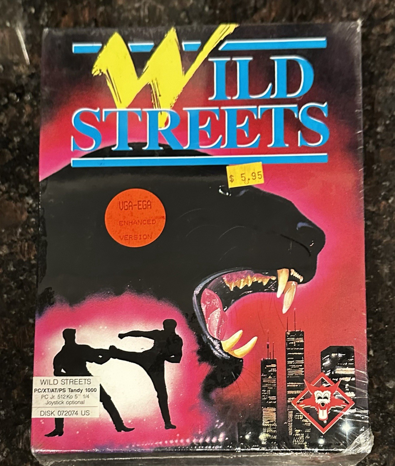 Wild Streets game for the Amiga. 3.5" disk size. New retail box. Old stock. Rare